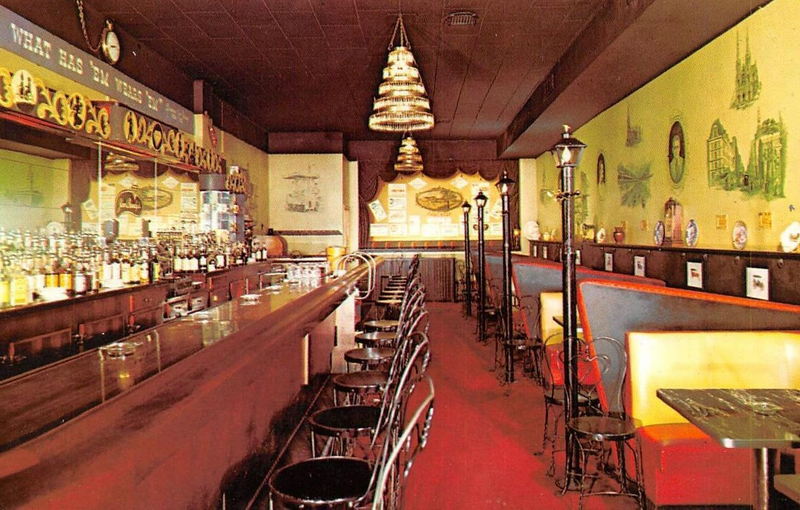 Diamond Jim Bradys (E7Core Cafe) - Vintage Post Card (newer photo)